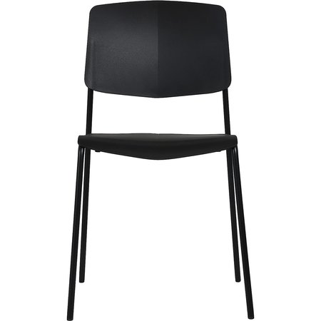 Isl Furnishings Zuho Modern Indoor Outdoor Chair 2, Zuho II - Black CH60DC-2PK-PP01